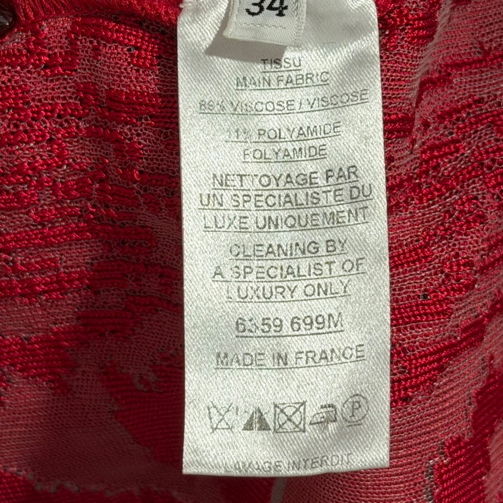 Balmain Red Mini Dress - Picture 6 of 10